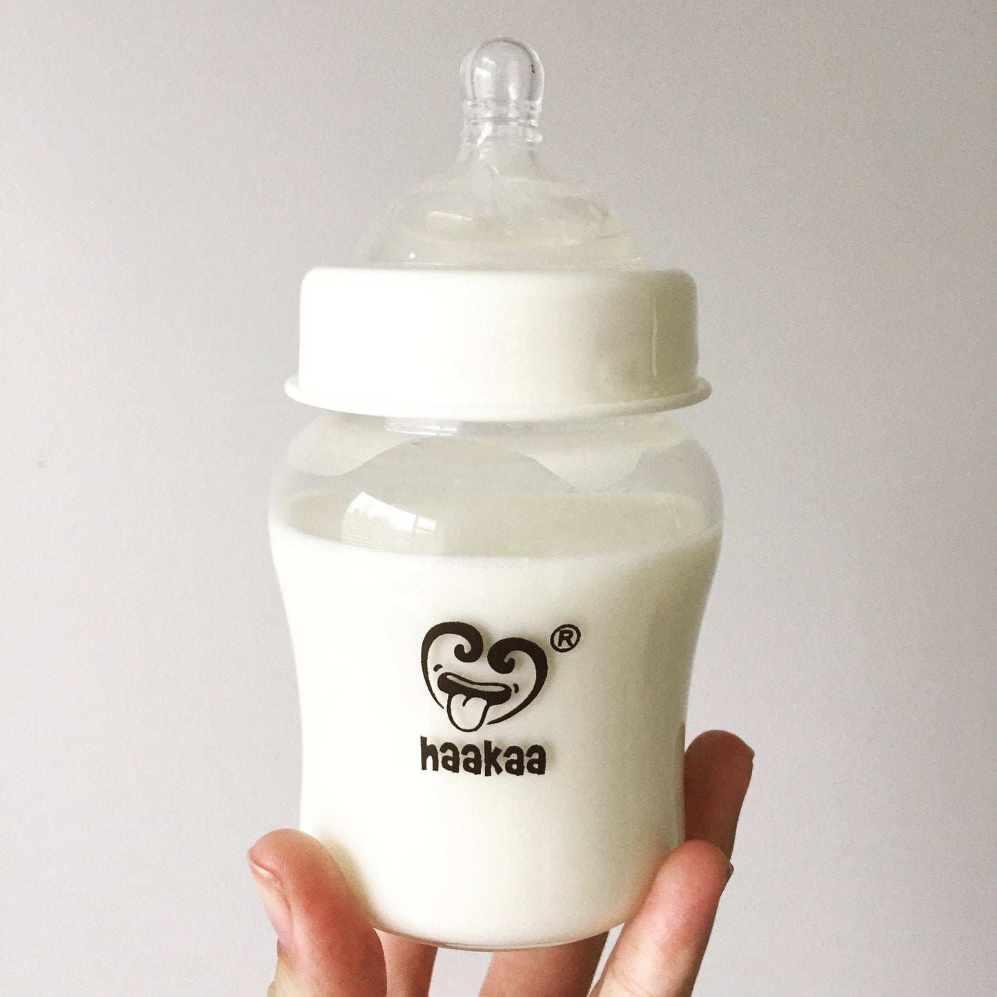 Haakaa防脹氣寬口玻璃奶瓶 180mL - Haakaa Taiwan